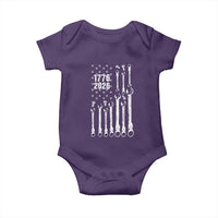 Patriotic Mechanic Gift Baby Onesie American Flag Automotive Lover