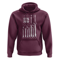Patriotic Mechanic Gift Hoodie American Flag Automotive Lover
