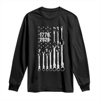 Patriotic Mechanic Gift Long Sleeve Shirt American Flag Automotive Lover