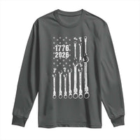 Patriotic Mechanic Gift Long Sleeve Shirt American Flag Automotive Lover