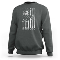 Patriotic Mechanic Gift Sweatshirt American Flag Automotive Lover