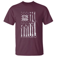 Patriotic Mechanic Gift T Shirt American Flag Automotive Lover