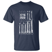 Patriotic Mechanic Gift T Shirt American Flag Automotive Lover