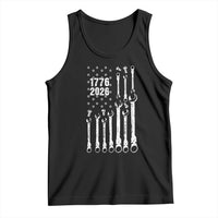 Patriotic Mechanic Gift Tank Top American Flag Automotive Lover