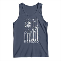 Patriotic Mechanic Gift Tank Top American Flag Automotive Lover