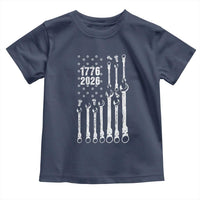 Patriotic Mechanic Gift Toddler T Shirt American Flag Automotive Lover