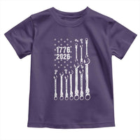 Patriotic Mechanic Gift Toddler T Shirt American Flag Automotive Lover