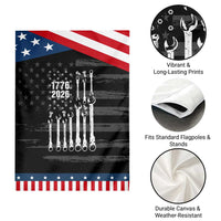 Mechanic Gift Patriotic Garden Flag American Flag Automotive Lover