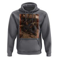 Bigfoot Mechanic Meme Hoodie Funny Sasquatch Fixing Cars