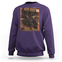 Bigfoot Mechanic Meme Sweatshirt Funny Sasquatch Fixing Cars