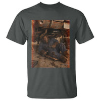 Bigfoot Mechanic Meme T Shirt Funny Sasquatch Fixing Cars
