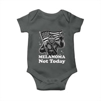 Bigfoot Black Ribbon Baby Onesie Not Today Melanoma Awareness Gift