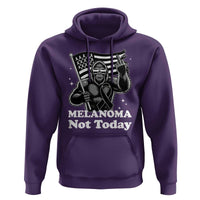 Bigfoot Black Ribbon Hoodie Not Today Melanoma Awareness Gift
