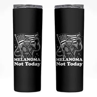 Bigfoot Black Ribbon Skinny Tumbler Not Today Melanoma Awareness Gift