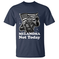 Bigfoot Black Ribbon T Shirt Not Today Melanoma Awareness Gift
