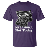 Bigfoot Black Ribbon T Shirt Not Today Melanoma Awareness Gift