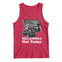 Bigfoot Black Ribbon Tank Top Not Today Melanoma Awareness Gift