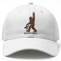 Funny Bigfoot Skin Cancer Support Baseball Cap In May We Wear Black