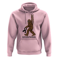 Funny Bigfoot Skin Cancer Support Hoodie In May We Wear Black