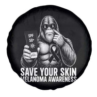 Bigfoot Save Your Skin Spare Tire Cover Melanoma Warrior Support