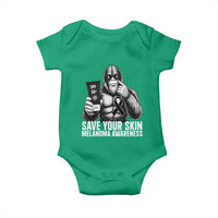 Bigfoot Save Your Skin Baby Onesie Melanoma Warrior Support