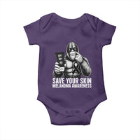 Bigfoot Save Your Skin Baby Onesie Melanoma Warrior Support