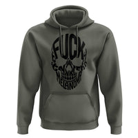 Fuck Melanoma Skull Typography Hoodie Skin Cancer Warrior