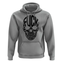 Fuck Melanoma Skull Typography Hoodie Skin Cancer Warrior