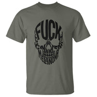 Fuck Melanoma Skull Typography T Shirt Skin Cancer Warrior