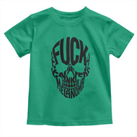 Fuck Melanoma Skull Typography Toddler T Shirt Skin Cancer Warrior