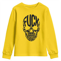 Fuck Melanoma Skull Typography Youth Sweatshirt Skin Cancer Warrior