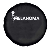 Fuck Melanoma Awareness Spare Tire Cover Funny Stick Figure Warrior