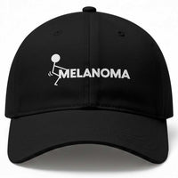 Fuck Melanoma Awareness Baseball Cap Funny Stick Figure Warrior