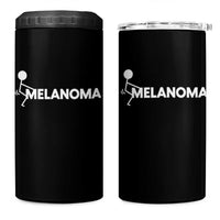Fuck Melanoma Awareness 4 in 1 Can Cooler Tumbler Funny Stick Figure Warrior