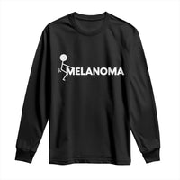 Fuck Melanoma Awareness Long Sleeve Shirt Funny Stick Figure Warrior