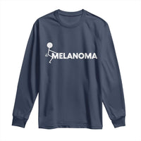 Fuck Melanoma Awareness Long Sleeve Shirt Funny Stick Figure Warrior