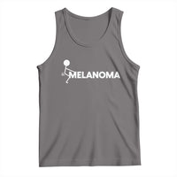 Fuck Melanoma Awareness Tank Top Funny Stick Figure Warrior