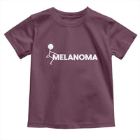 Fuck Melanoma Awareness Toddler T Shirt Funny Stick Figure Warrior