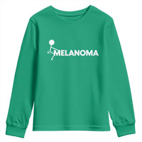 Fuck Melanoma Awareness Youth Sweatshirt Funny Stick Figure Warrior