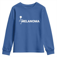 Fuck Melanoma Awareness Youth Sweatshirt Funny Stick Figure Warrior