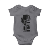 Skin Cancer Warrior Boxing Gift Baby Onesie His Fight My Fight