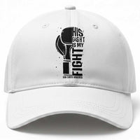 Skin Cancer Warrior Boxing Gift Baseball Cap His Fight My Fight