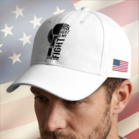 Skin Cancer Warrior Boxing Gift Baseball Cap His Fight My Fight