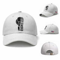 Skin Cancer Warrior Boxing Gift Baseball Cap His Fight My Fight