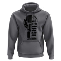 Skin Cancer Warrior Boxing Gift Hoodie His Fight My Fight