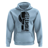 Skin Cancer Warrior Boxing Gift Hoodie His Fight My Fight