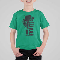 Skin Cancer Warrior Boxing Gift T Shirt For Kid His Fight My Fight