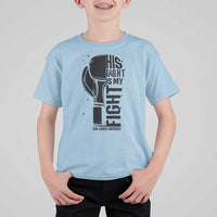 Skin Cancer Warrior Boxing Gift T Shirt For Kid His Fight My Fight