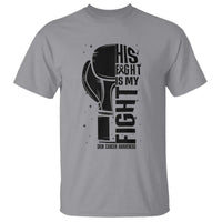 Skin Cancer Warrior Boxing Gift T Shirt His Fight My Fight