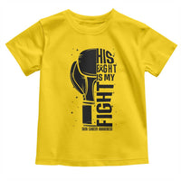 Skin Cancer Warrior Boxing Gift Toddler T Shirt His Fight My Fight